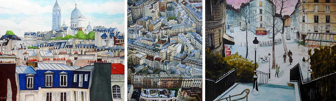 aquarelles de Paris