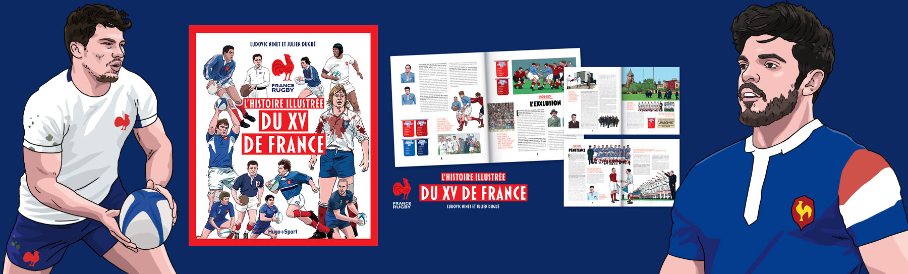 illustration livre xv france rugby