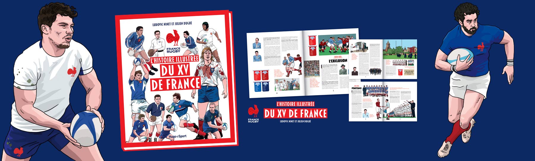 illustration livre xv france rugby