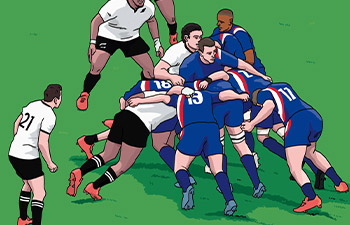 illustration equipe france rugby